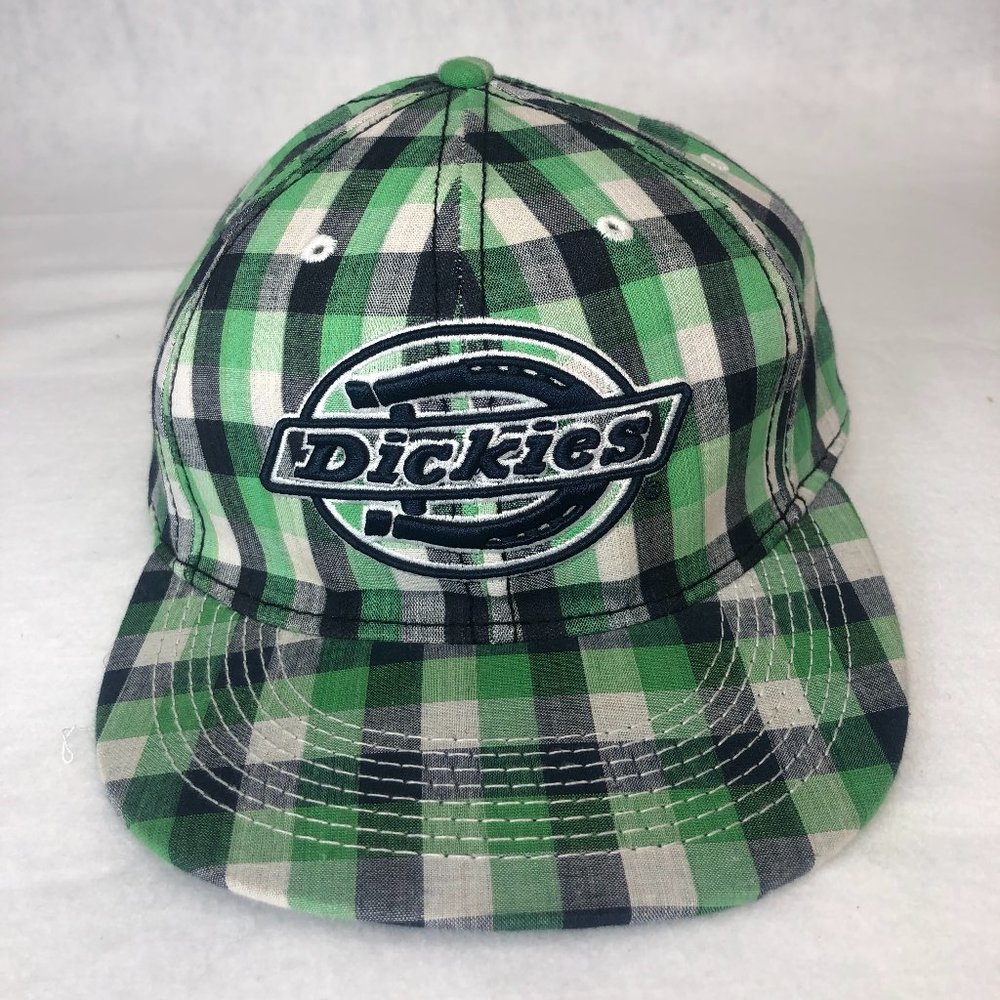 Dickies Embroidered Flat Brim Hat Fitted Cap Kid's Size